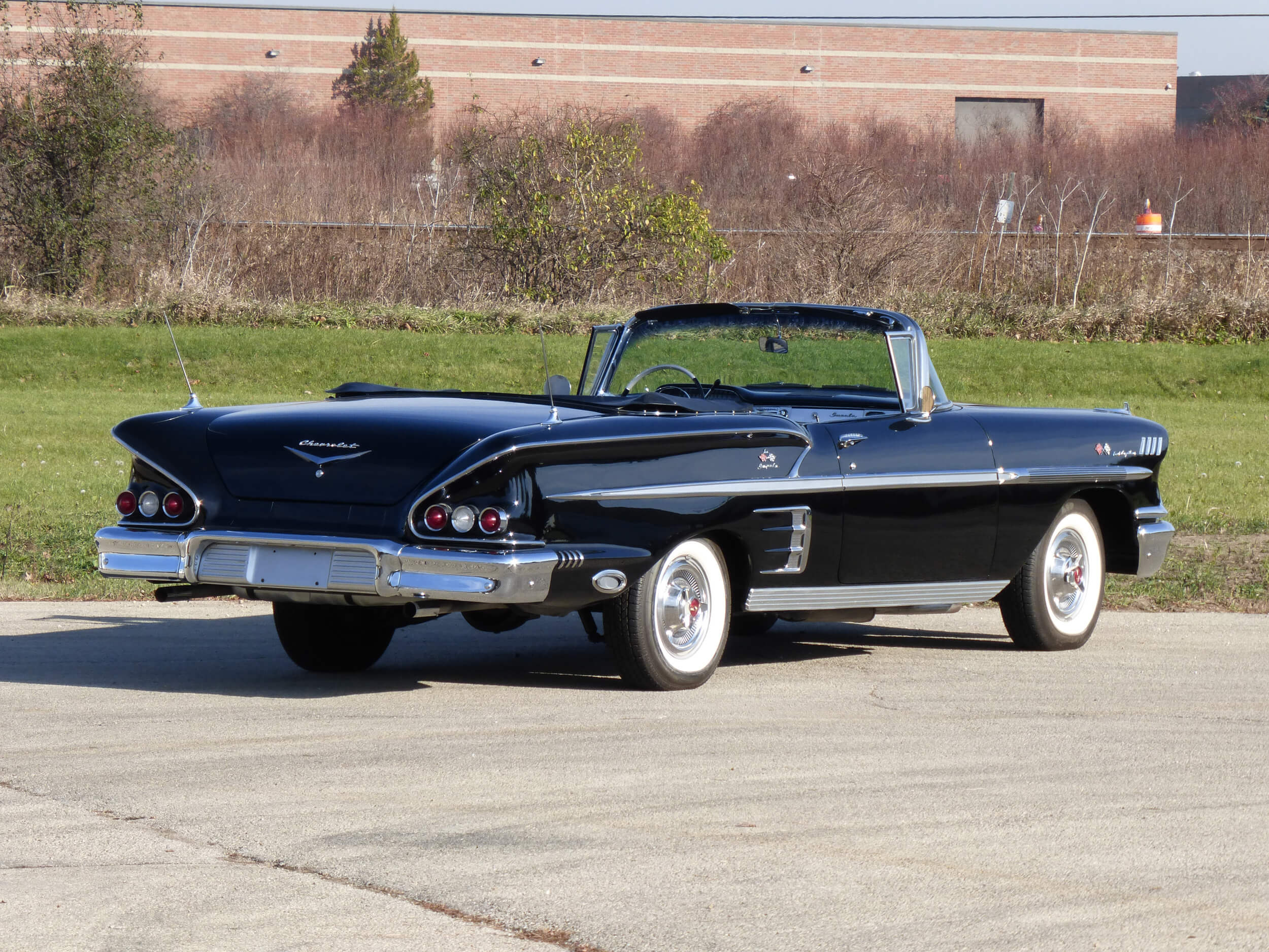 1958 Chevrolet Impala Onyx Black Convertible 283cu/250hp | Frank's ...