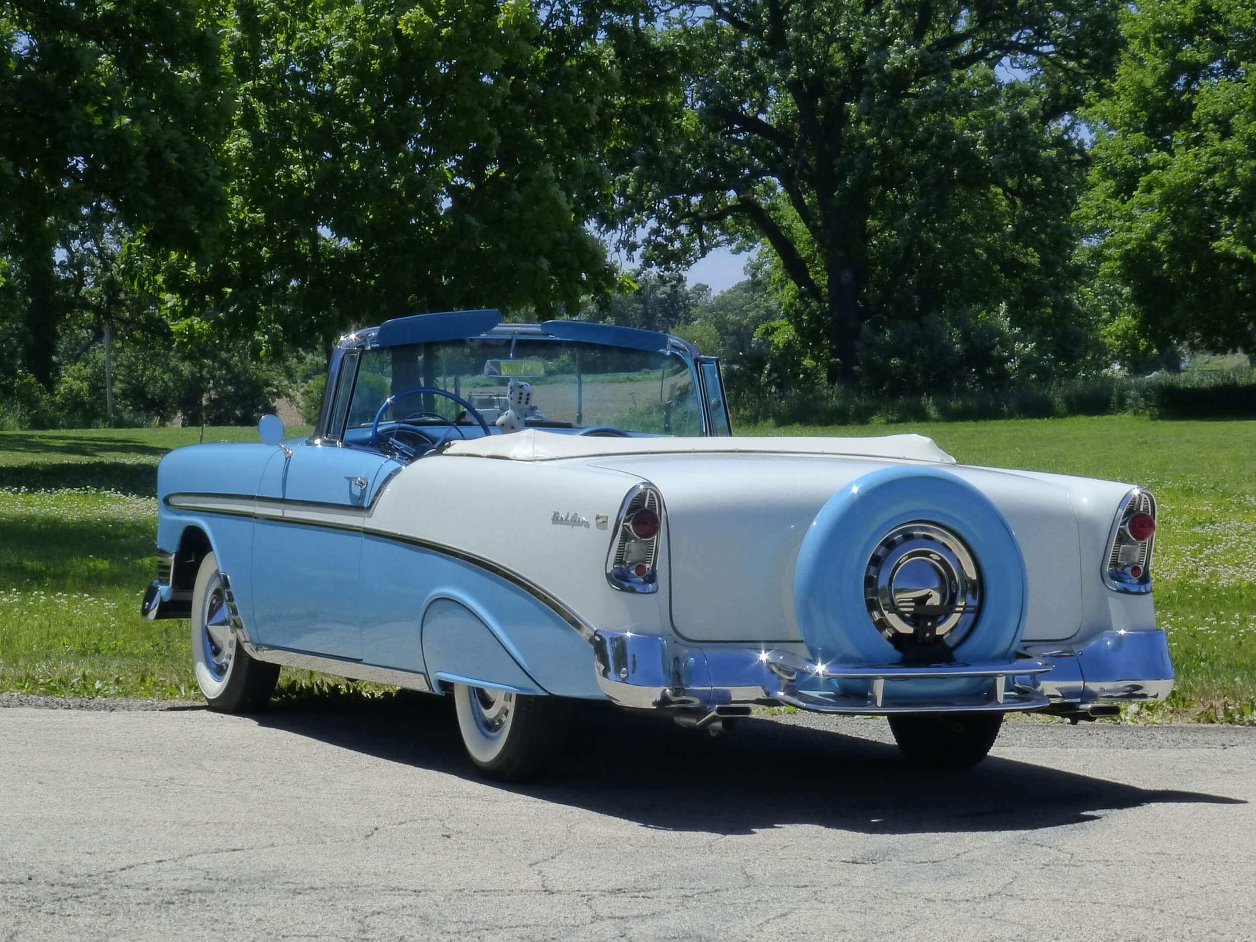 1956 Chevrolet Bel Air Nassau Blue and India Ivory Convertible, Body ...