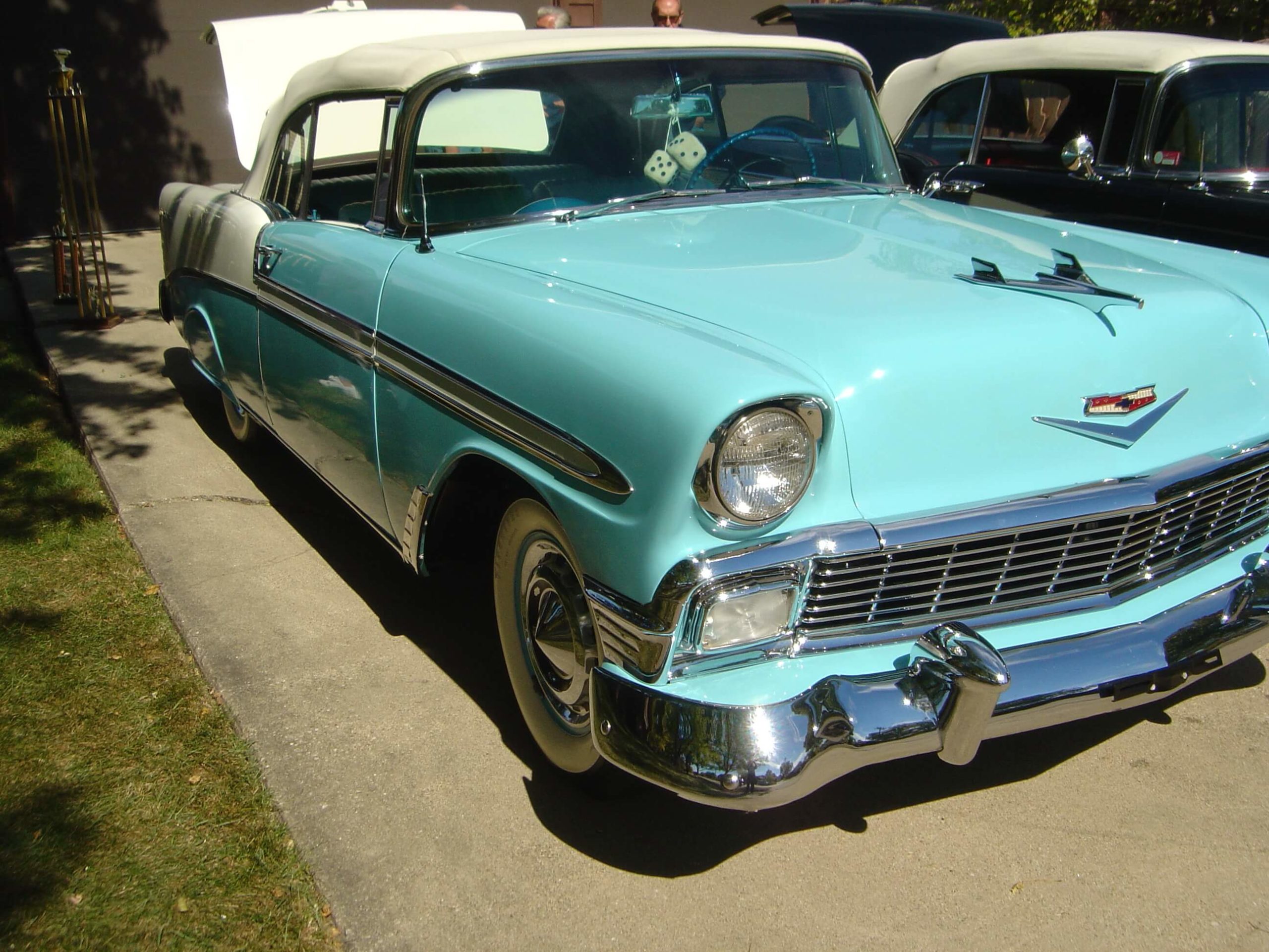 1956 Chevrolet Bel Air Nassau Blue And India Ivory Convertible, Body 