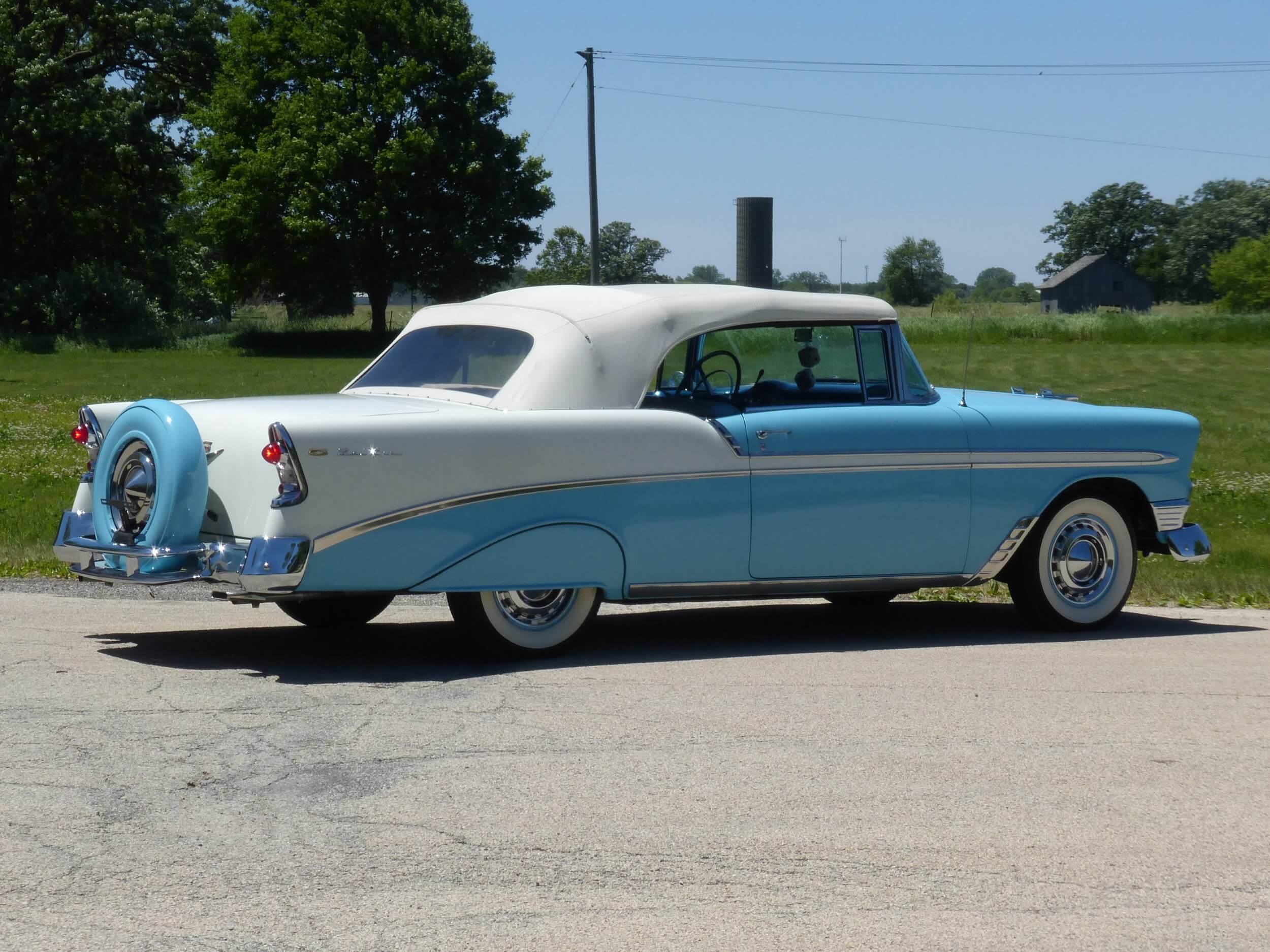 1956 Chevrolet Bel Air Nassau Blue and India Ivory Convertible, Body ...