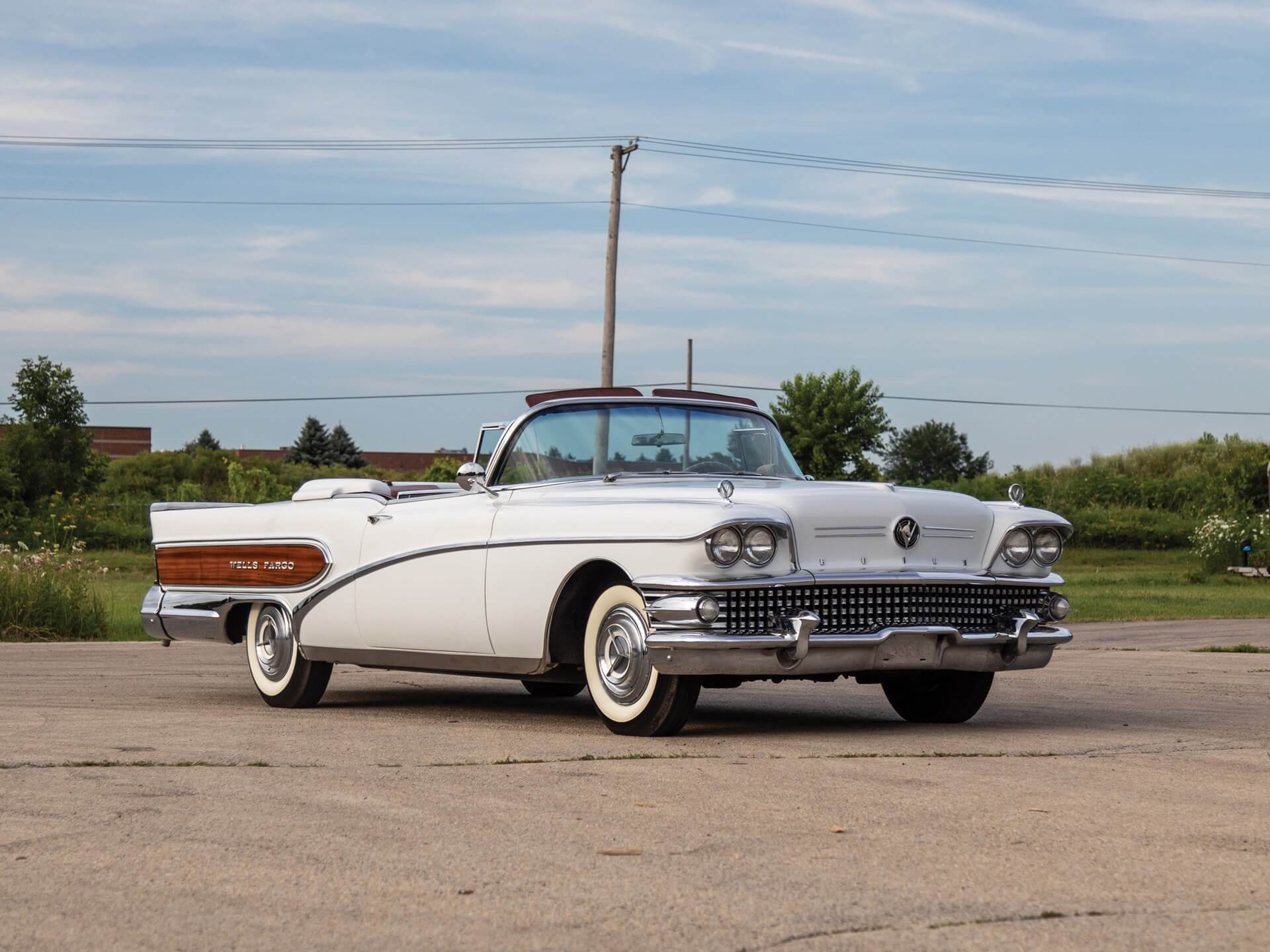 1958 Buick Limited Glacier White Convertible – ‘Wells Fargo’ Factory ...