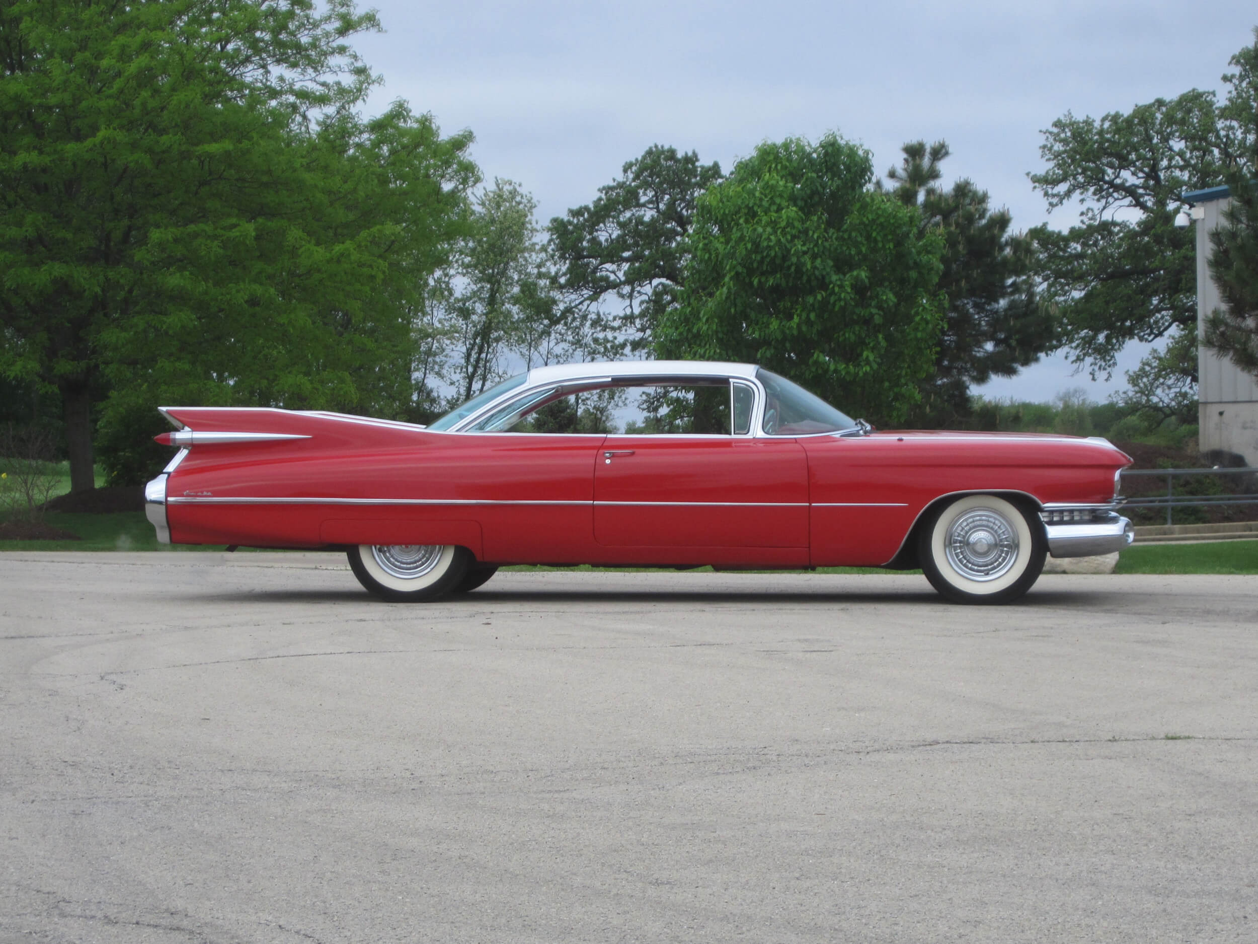 1959 Cadillac Coupe DeVille Red 2 Door Hardtop 390cu/325hp | Frank's ...