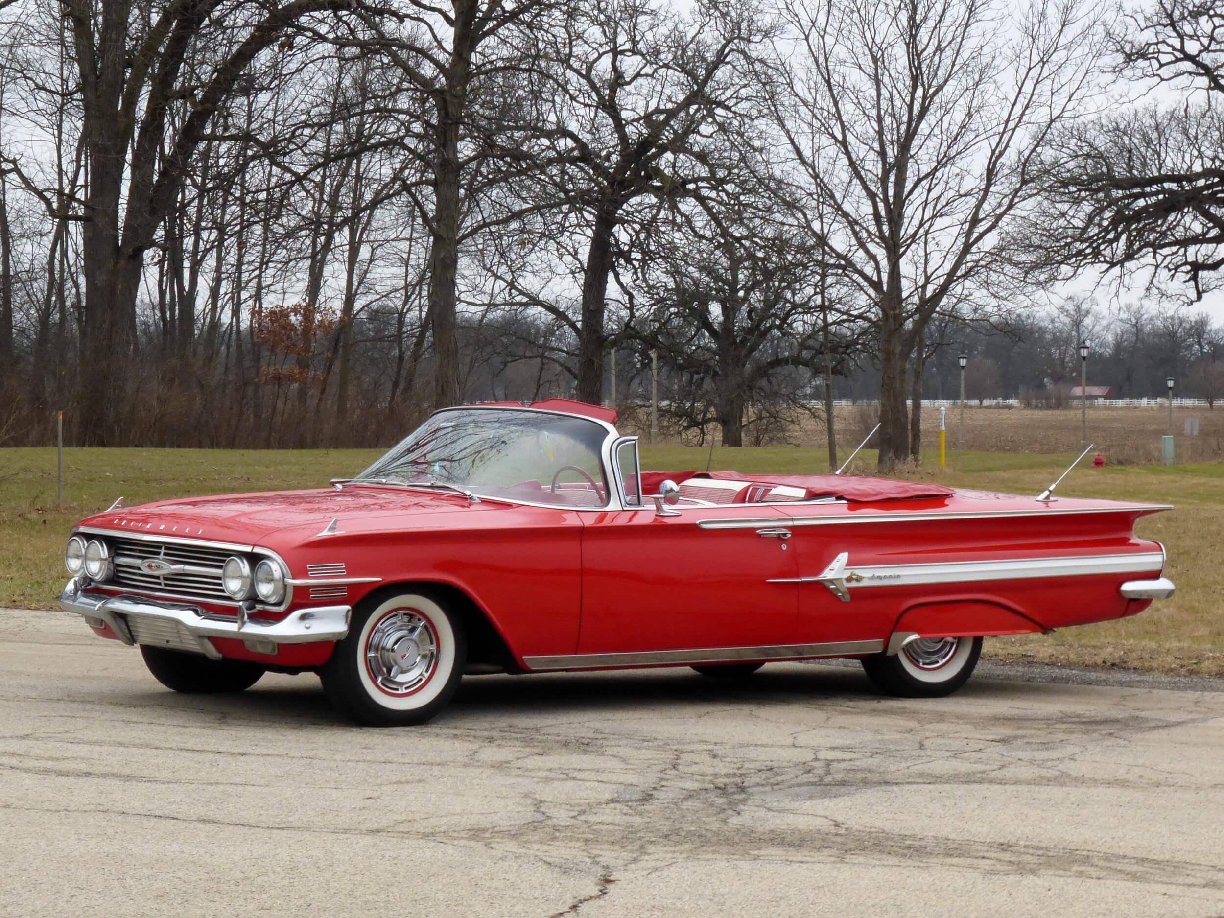 1960 Chevrolet Impala Roman Red Convertible – 348cu/280hp | Frank's ...