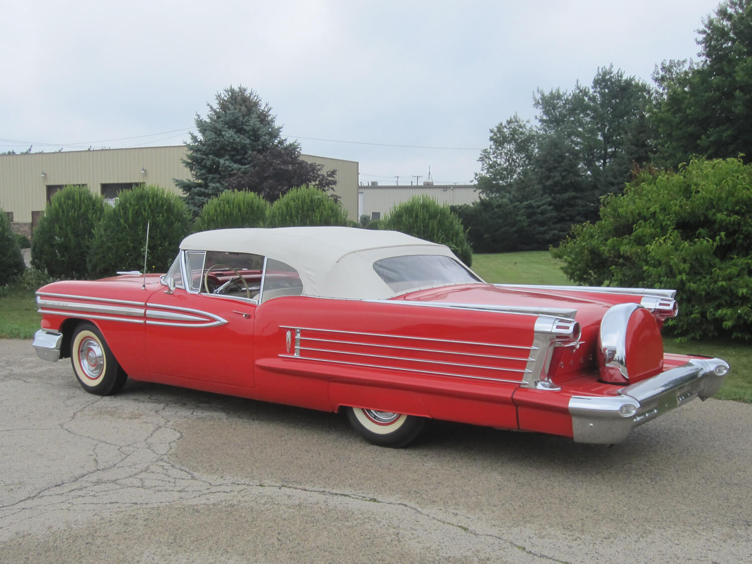 1958 Oldsmobile 98 Festival Red Convertible 371cu/305hp | Frank's ...